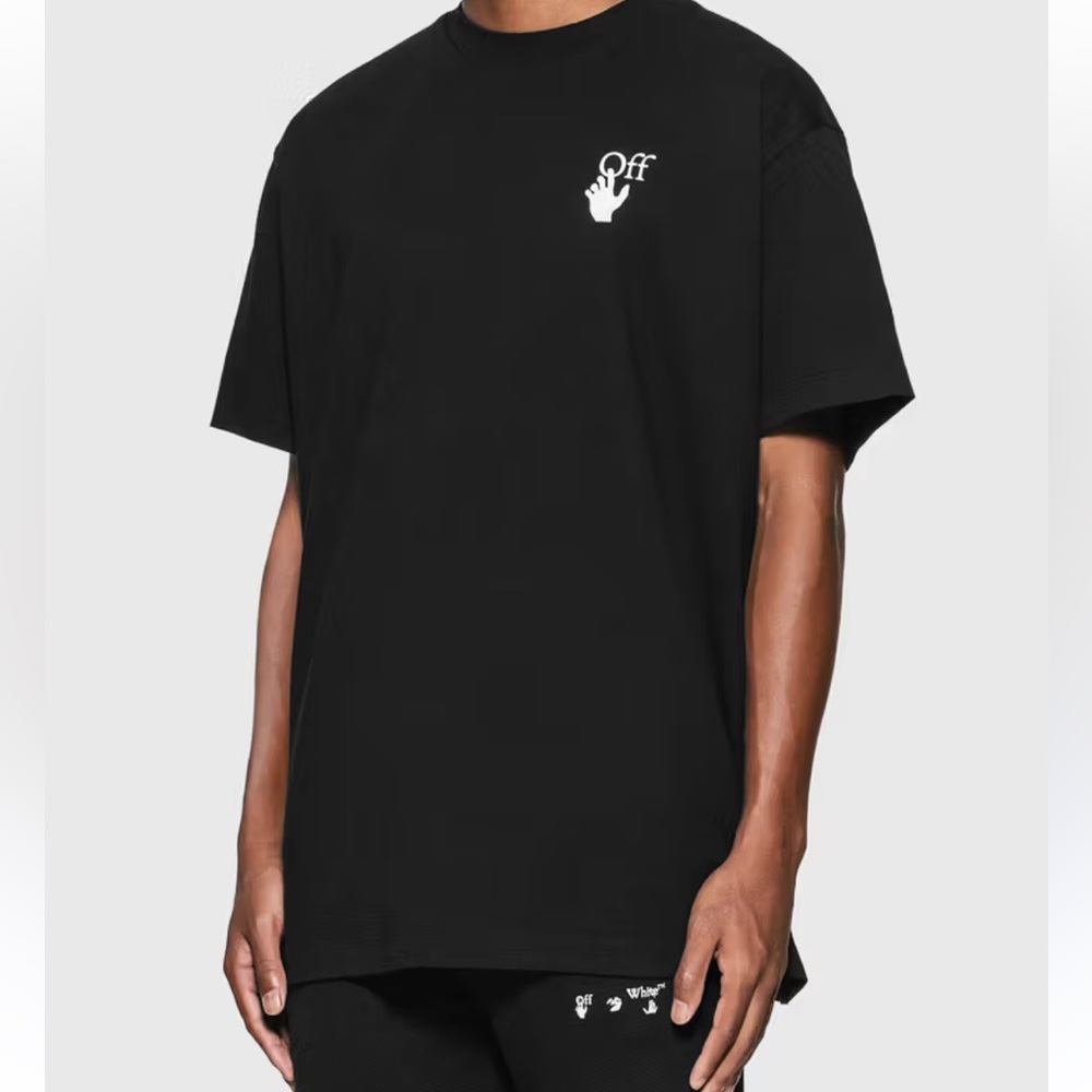 Off-White Black Logo Tee M | Designer Streetwear - Picture 2 of 4